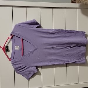 Purple v neck t shirt